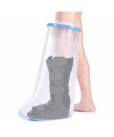 Fasola Leg Cast Cover Shower Non-Slip Leg Cast Protector for Broken Thigh Knees Foot Reusable Cast Bag Keep Foot Dry - XL XL Non Slip Bottom - Buy Online on GoSupps.com