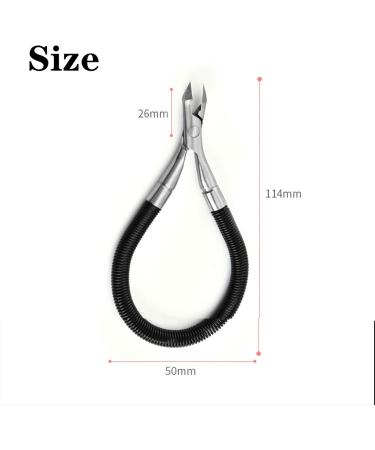 Nail Clippers Spiral Spring Cuticle Trimmer Nippers Cleaner Nail Gap Remover Dead Skin Rescue Hangnail Paronychia Manicure Tools - Buy Online on GoSupps.com