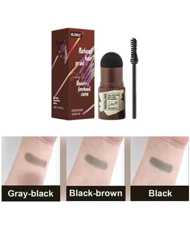 miduoidn Eyebrow Stamp Stencil Kit Waterproof Brow Powder Definer Makeup Tools Hair Root Cover Up Styling Conceal Stick Stencils Black 1 count (Pack of 1) - Buy Online on GoSupps.com
