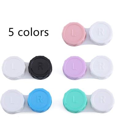 25 Pack Contact Lens Cases Portable Contact Lens Container Contact Lens Soaking Storage Case with L and R Caps 5 Colors - Buy Online on GoSupps.com