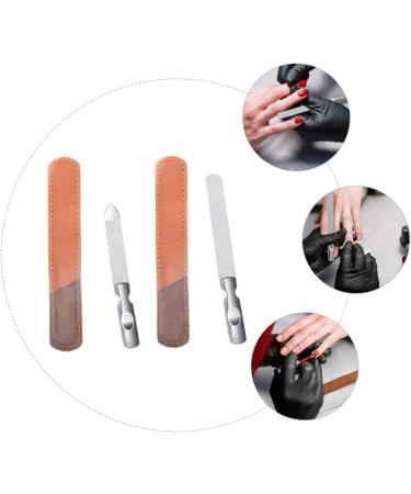 2 Sets Stainless Steel Nail File Emery Board Files Manicure Polish Tools File Manicure File Tool Nails Kits Manicure Tools Nail Polishing Strips Files Sanding Bar Handheld - Buy Online on GoSupps.com