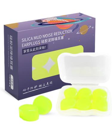 GOL-SIV Mini Moldable Silicone Earplugs - 3 Pairs Reusable, Waterproof, SNR 28dB Noise Cancelling Ear Plugs for Kids - Ideal for Sleeping, Swimming, Travel, Concerts, Airplanes - Yellow - Buy Online on GoSupps.com