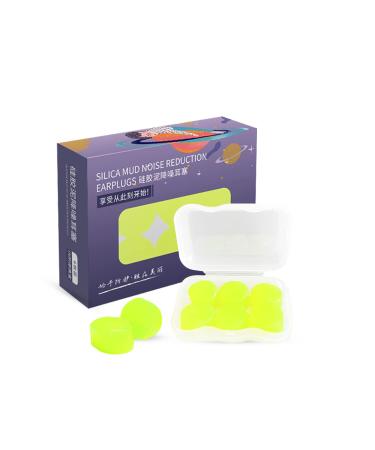 GOL-SIV Mini Moldable Silicone Earplugs - 3 Pairs Reusable Waterproof Noise Cancelling Protection Kids Ear Plugs for Sleeping  Snoring  Swimming  Traveling  Concerts  Airplanes  and Studying SNR 28dB Yellow