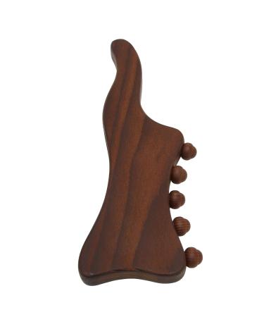 Wooden Scraping Stick - Gua Sha Massage & Acupuncture Tool | Tendon Roller Stick with 10 Beads for Health & Wellness - International Shipping Available - Buy Online on GoSupps.com