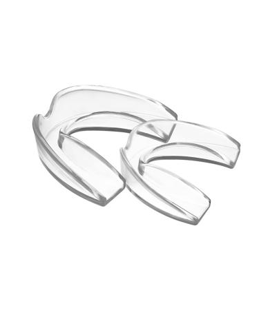 Wemay Mouth Guard Set for Teeth Grinding with Storage Case 2 Pack Mouthguard Moldable Night Guards for Anti Teeth Grinding