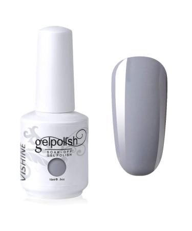 Vishine Gelpolish UV LED Soak Off Varnish Color Gel Nail Polish Manicure Salon Grey(1441)