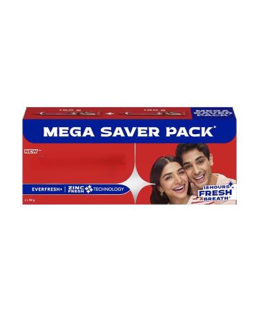 mericaa mall Everfresh + Triple Fresh Formula Red Hot Gel Toothpaste Oral Care. (Pack of 2 X 150G)