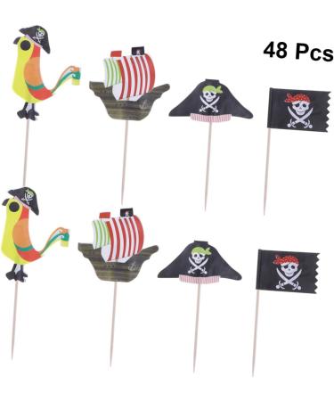 Warmhm 48pcs Halloween Party Ornaments Child Paper Food Bracket As Shown Size 3 - Buy Online on GoSupps.com