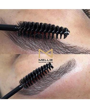 Pack of 10 Mellie Microblading Disposable Pens - Eyebrow Tools with Pigment Sponge | Black U18 .18mm | International Shipping Available - Buy Online on GoSupps.com