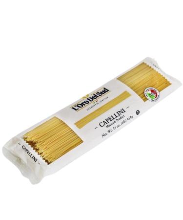 Capellini Italian Pasta 64oz - Premium Quality, Non GMO, Vegan, Kosher Certified - L'Oro del Sud (4 Pack) - Buy Online on GoSupps.com