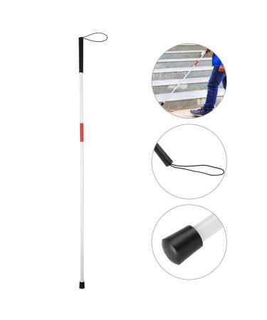 Blindenstock Walking Stick 48.8 Zoll Aluminum Mobility Walking Stick Folding Cane For the Blind Foldable Walking Stick Anti-Shock Walking Stick Guide Walking Stick