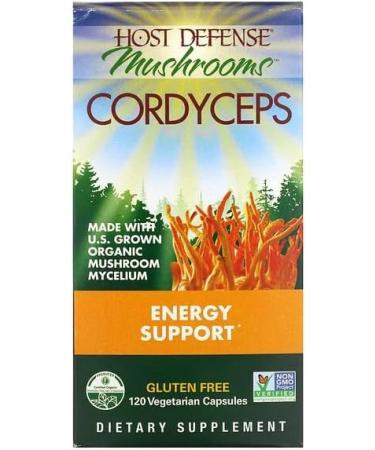 Host Defense Cordyceps Mushroom Capsules Supplements 120 count 55% Polysaccharides & 1000mg of Mushroom Supplement Powder per serving Immunomodulating Properties and a Source of Antioxidants (Packaging May Vary) 120 count (Pack of 1) - Buy Online on GoSupps.com