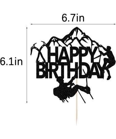 LVEUD rock-climb Happy birthday Cake Topper Omasaki eight items Extreme master of six lives Happy Birthday Sports Theme Birthday Party Cake Decoration (rock-climb) - Buy Online on GoSupps.com