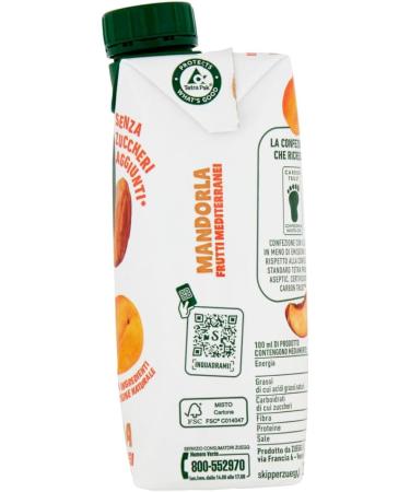 Italian Gourmet E.R. Zuegg Skipper Mediterranean Fruit Almond Bottles 330ml + Polpa Italian Gourmet 400g (Pack of 12) - Buy Online on GoSupps.com