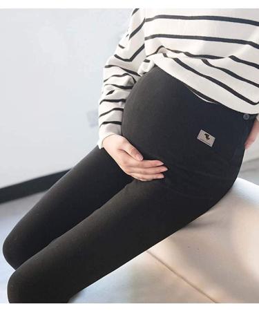 Winter Velvet Maternity Pants - Warm Thickening Pregnancy Leggings for Women, Size M, Black - Buy Online on GoSupps.com