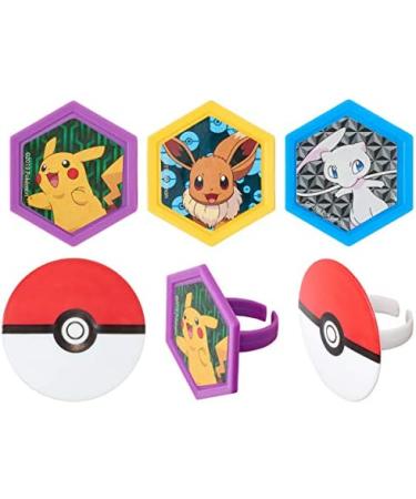 Pokemon Pikachu Pokeball Cupcake Rings - Set of 24 Toppers - Buy Online on GoSupps.com