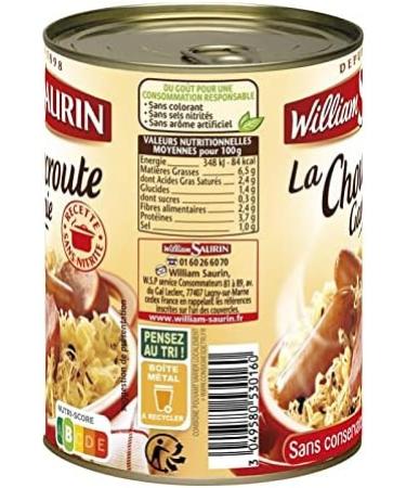 WILLIAM SAURIN - 400g Filled Sauerkaut - Pack of 4 - Special Offer - Buy Online on GoSupps.com