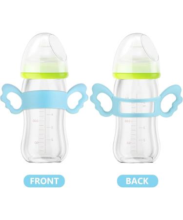 Toddmomy 4pcs Baby Bottle Handle - Wide-Neck Nursing Bottle Holder with Safety Teether - Buy Online on GoSupps.com