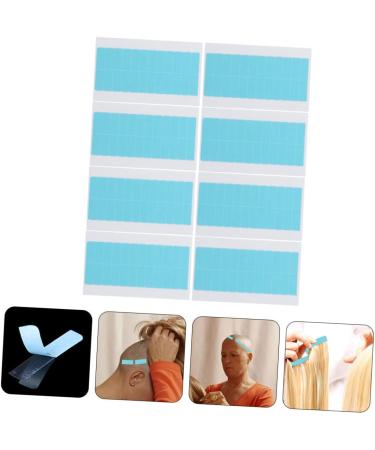 Didiseaon 8 Sheets Seamless Hair Extensions Tape in Extension Replacement Tape Hair Elastics for Women Tape Double Sided Tape for Hair Extension Lace Tape No Trace Miss Pu Wig 4x0.8cm Sky-blue - Buy Online on GoSupps.com