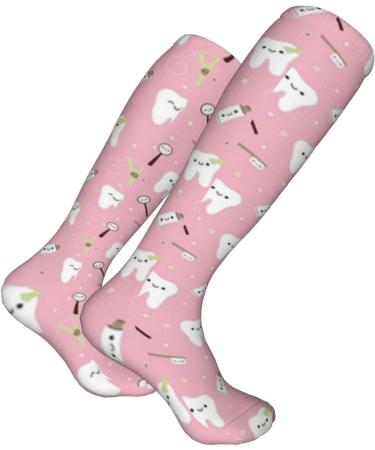 Dental Fabric Compression Socks for Men & Women | 15-20 mmHg Support for Running & Cycling | Best Circulation Boost - Buy Online on GoSupps.com