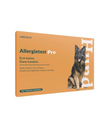 Vetevo allergy test per dog intolerance test dog 150+ intolerances saliva sample for itching & digestive problems test winner