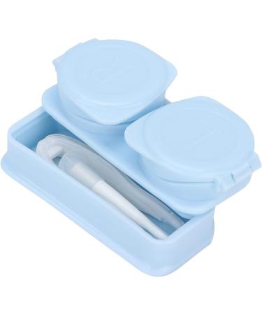 Dewin Portable Contact Lens Container Set | Dustproof Storage & Tweezers | Sustainable Blue Contact Lens Box - Buy Online on GoSupps.com