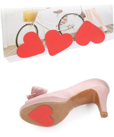 FRCOLOR 10 Pairs High Heel Sole Stickers - Non-Slip Shoe Pads & Protectors for Heels - Funny Toilet Paper Design - Self-Adhesive Red Insoles - Size 2 - Buy Online on GoSupps.com