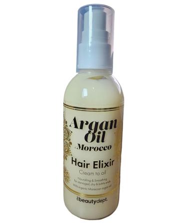 Hair Elixir with Organic Moroccan Argan Oil Nourishes Softens and Repairs Damaged Hair 100 ml