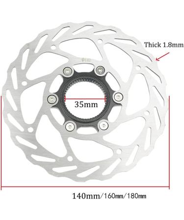 LSRRYD Bike Centerlock Rotor 140mm Stainless Steel Brake Disc - Silver - Buy Online on GoSupps.com