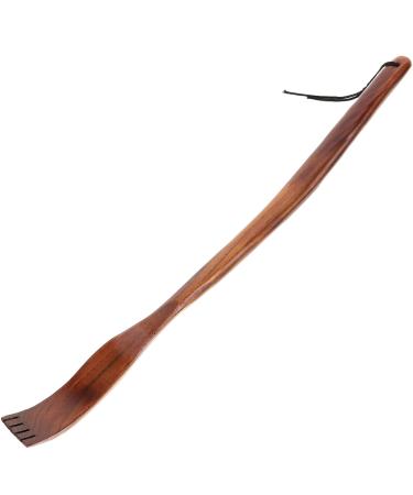 Lurrose wood back scratch scratch back scratches with a long curved handle body scratches manual itching relief massager back scratch tool