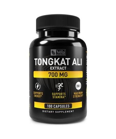 Tongkat Ali Extract Capsules | LongJack 700mg 100 Capsules | 200:1 Eurycoma Longifolia Mens Health Support| Non-GMO 3rd Party Tested