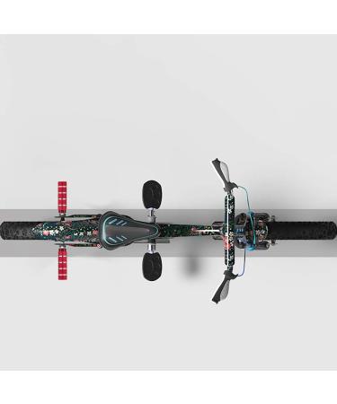 Small Star Bike Pegs 2Pcs Aluminum Alloy Anti-Skid Foot Pegs for 3/8 inch Axles - Red Stripe - Buy Online on GoSupps.com