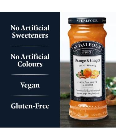 St Dalfour Delicious Fruit Orange & Ginger Spread (3 Bottles) - Buy Online on GoSupps.com