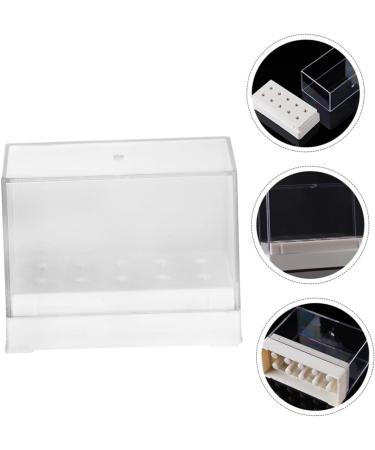 Ipetboom Multifunctional Storage Box 1pc Grinding Head Storage Box White Manicure Grinder Plastic Multi Functional Storage Box - Buy Online on GoSupps.com