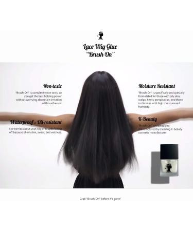SILSTAR Inevitable Lace Wig Brush-On Glue | Durable Waterproof Oil-Resistant Hold for Lace Wigs Toupees & Hairpieces - Perfect for Touch Ups | International Shipping Available - Buy Online on GoSupps.com