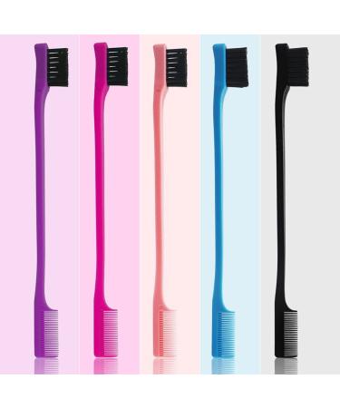 Eyebrow Brush Comb 2-in-1 Portable Eyelash Control Hair Brush - Pink | International Shipping Available - Buy Online on GoSupps.com