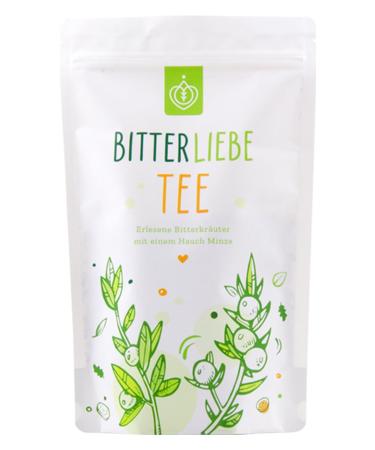 BitterLiebe Natural Herbal Tea 100g with Peppermint Dandelion Centaury and More Herbs I 100% Natural Loose Leaf Tea Made in Germany I Loose Herbal Tea