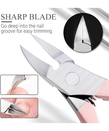 Professional Nail Art Clipper Nipper Dead Skin Shear Polishing Manicure Care Tools Stainless Steel Nail Cutter Trimmer(Svart) 12.5*5.5cm Svart - Buy Online on GoSupps.com