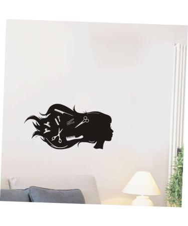 MERRYHAPY Hairdressing Wall Sticker Home Accents Decor Home Decoration Home+Decor Hair Salon Wall Sticker Barber Shop Wall Decal Self-Adhesive Wall Sticker Wall Sticker for Salon Wall Decals - Buy Online on GoSupps.com