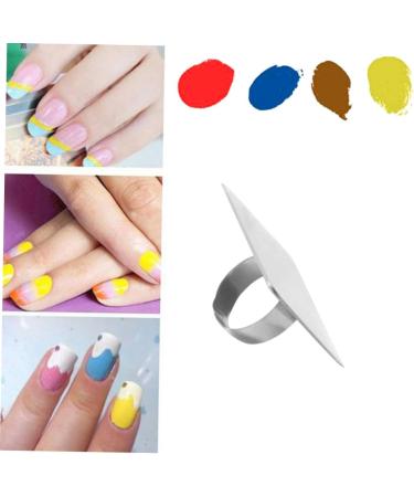 DOITOOL Make Up Palette Nail Art Spatula Nail Art Palette Manicure Palette Nail-art Palette Ring Small Makeup Palettes - Buy Online on GoSupps.com