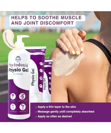 Phytodoxia Physio Gel 500 ml | Arnica & Devil Claw Gel - Natural Relief for Muscle & Joint Irritation (1 Pack) - Buy Online on GoSupps.com