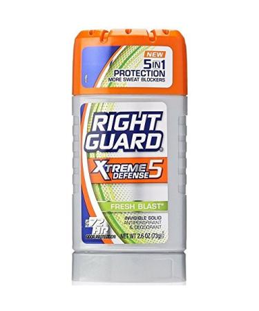 Right Guard Xtreme Defense 5 Anti-Perspirant & Deodorant  Fresh Blast 2.60 oz