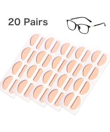 Festful Soft Foam Eyeglass Nose Pads - 20 Pairs (D-Shape /20 * 8mm) in Black - Buy Online on GoSupps.com