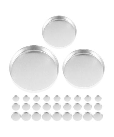 Beavorty Lot de 30 Godets Ronds en Aluminium pour Fard Paupi res 15mm 20mm 26mm Pots Vides Rechargeables pour Palettes de Maquillage Diy Bo te de Maquillage Vide Distributeur de Fard