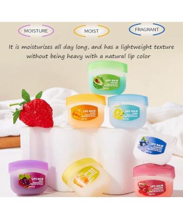  Mciluyaiio Fruit-flavored lip care kit mini lip balm anti-brittle lip treatment colorless fruit-flavored gloss long-lasting moisturizing and nourishing lip mask (1 set) - Buy Online on GoSupps.com