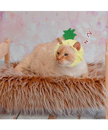 Weewooday 5 Pieces Cat Hat Cat Costume Bunny Hat with Ears Funny Banana Pineapple Cat Hat for Cats and Small Dogs Kitten Puppy Party Costume Accessory Headwear(Cute Style) - Buy Online on GoSupps.com
