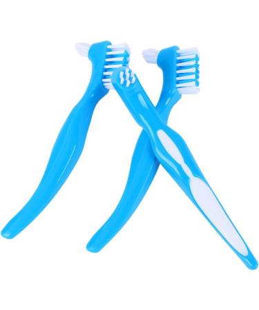 Minkissy 9 pcs Portable Toothbrush Set for Prosthesis Care | Double-Sided Cleaning Brushes for False Teeth & Dentures - International Shipping Available - Buy Online on GoSupps.com