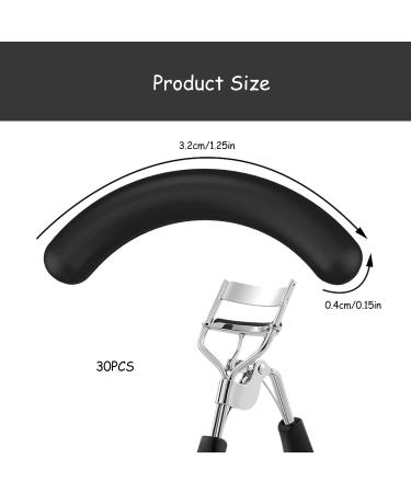 Rumyve30pcs Eyelash Curler Pencil Refill Pad Rubber Roll Filler Replacement Pencil Refill Pad High Elastic Eyelash Soft Curler Pad Universal Eyelash Curler with Clear Storage Case(Black) - Buy Online on GoSupps.com