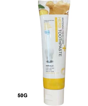 Natural Toothpaste | Whitening Toothpaste 50g - Dental Hygiene Paste - For Home Hygiene Travel Morning Routine Bathroom Daily Toilet for Men and Women - Buy Online on GoSupps.com