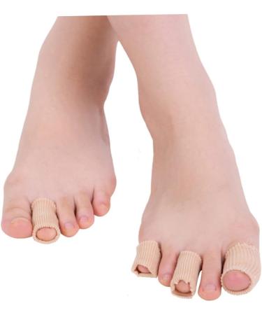 Healvian Silicone Toe Tubes - 4 Pcs Toe Sleeves Protector for Men - Flexible Toe Covers for Pain Relief and Care - Buy Online on GoSupps.com